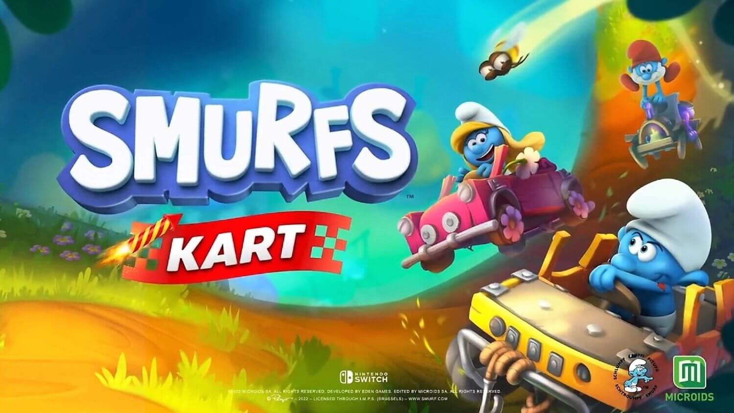 Smurfs Kart - Český gameplay a recenze šmoulí závodní motokárové hry
