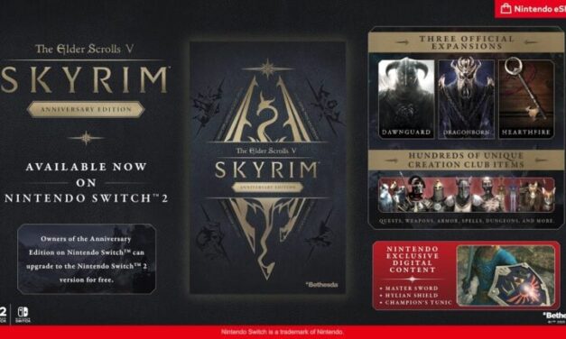 Skyrim Anniversary Edition dorazil na Switch 2, majitelé verze pro původní Switch získají upgrade zdarma